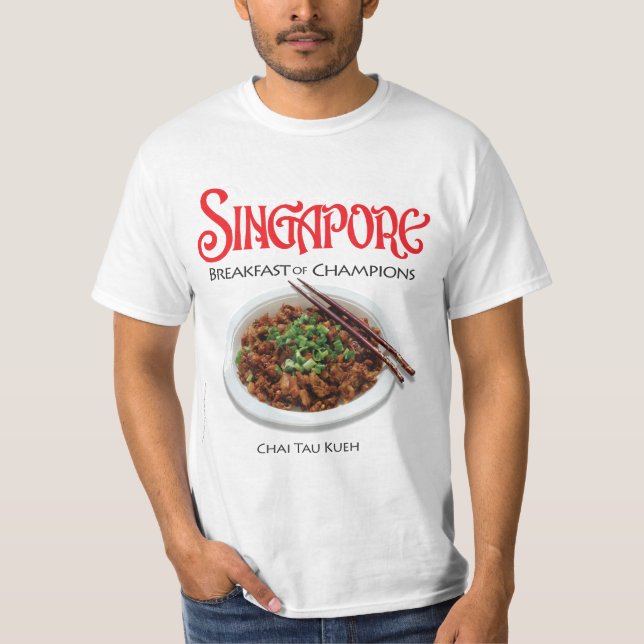 Singapore Chai Tau Kueh - Light Fabric T-Shirt (Front)