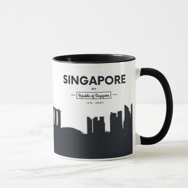 Singapore, China | City Coordinates Mug (Right)