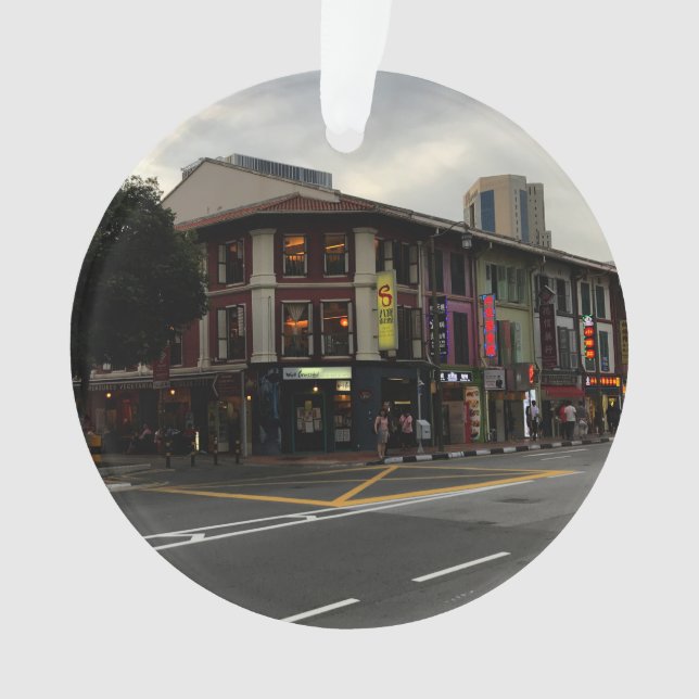 Singapore Chinatown #1 Ornament (Front)