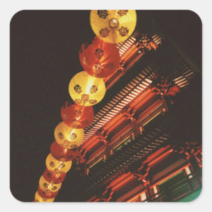 Singapore Chinatown Square Sticker