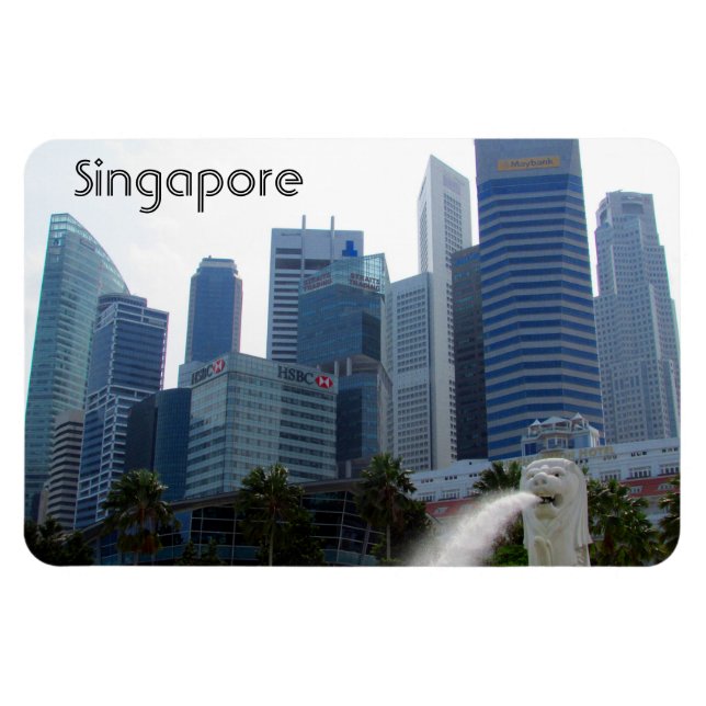 singapore city merlion magnet (Horizontal)