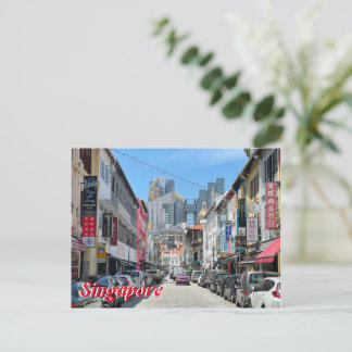 Singapore City View Postcard
