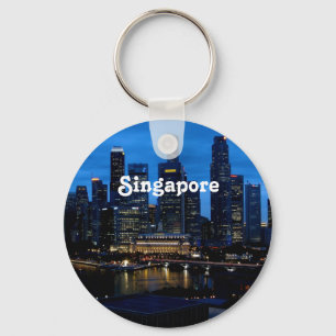Singapore Cityscape Key Ring