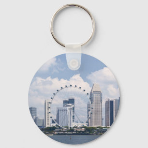 Singapore cityscape key ring