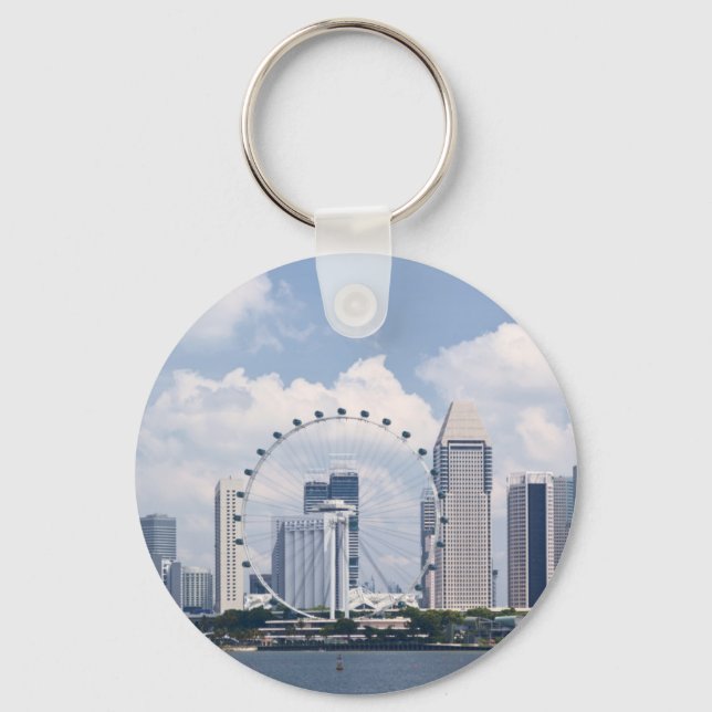 Singapore cityscape key ring (Front)