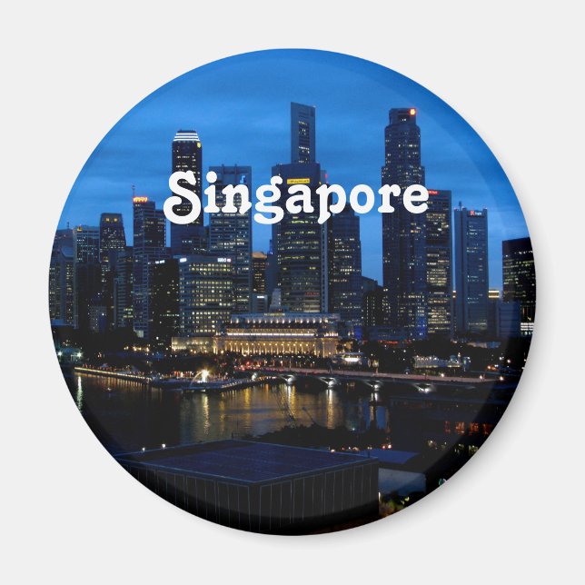 Singapore Cityscape Magnet (Front)