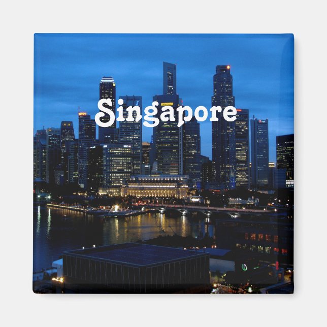 Singapore Cityscape Magnet (Front)