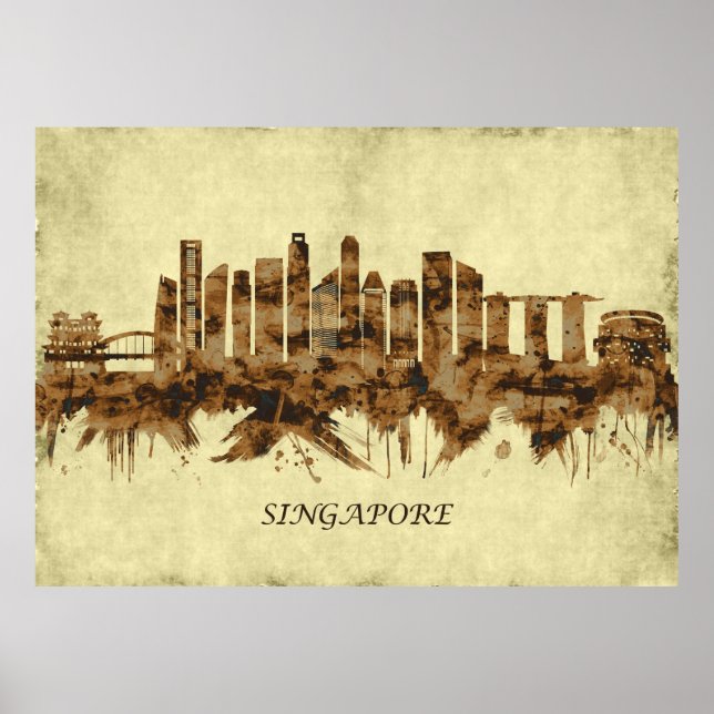 Singapore Cityscape Poster (Front)