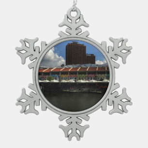 Singapore Clarke Quay #3 Snowflake Ornament