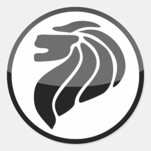 singapore classic round sticker