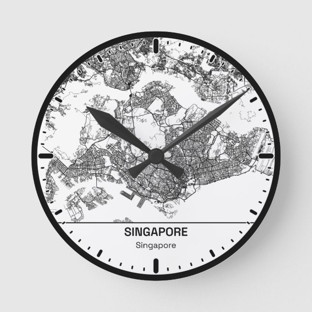 Singapore Clock City Line Art (Front)