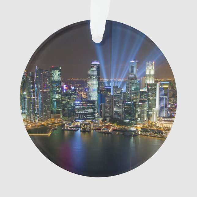 Singapore Downtown Lightshow Ornament (Front)