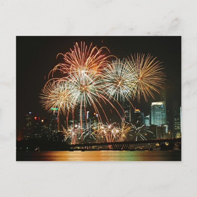 Singapore Fireworks Festival 2 Postcard (Front)