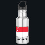 Singapore Flag 532 Ml Water Bottle<br><div class="desc">Customisable World Flag Products - Please feel free to change the text.</div>