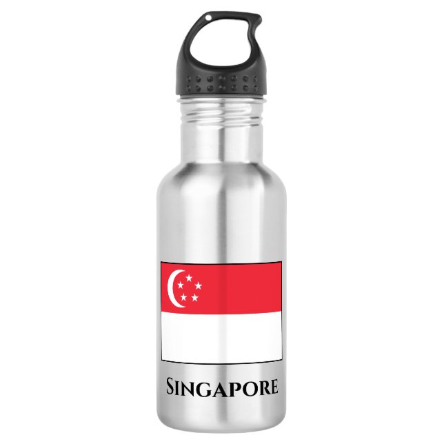Singapore Flag 532 Ml Water Bottle (Front)