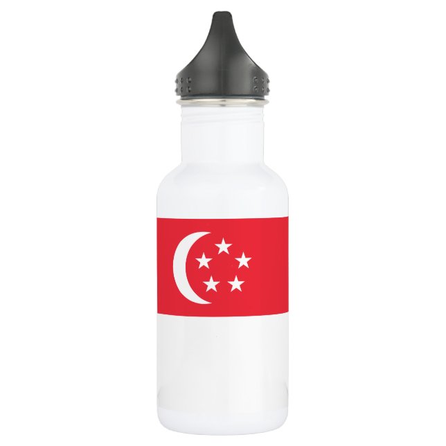 Singapore Flag 532 Ml Water Bottle (Left)