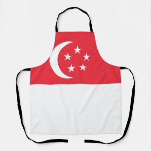 Singapore flag apron