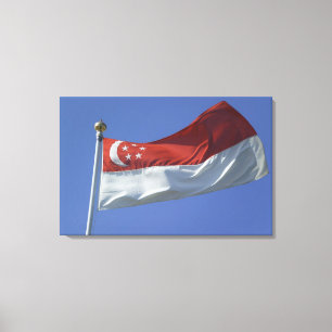 Singapore Flag Canvas Print