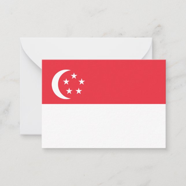 Singapore flag card (Front)