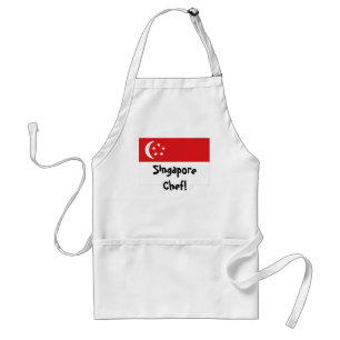 Singapore flag chef apron