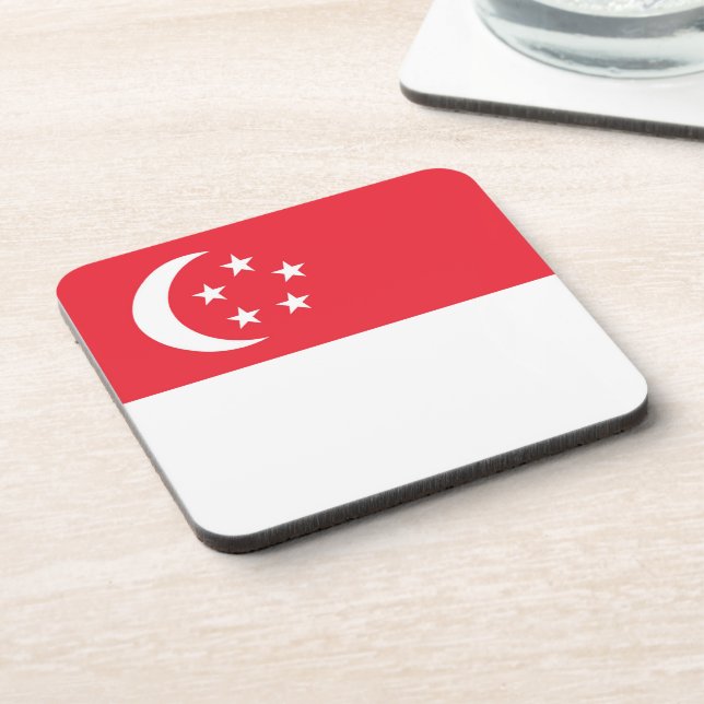 Singapore flag coaster (Left Side)