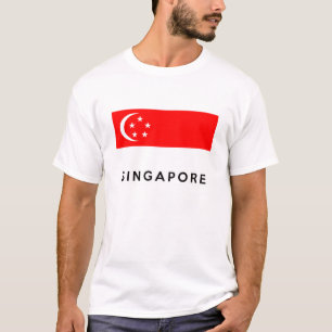 singapore flag country text name T-Shirt