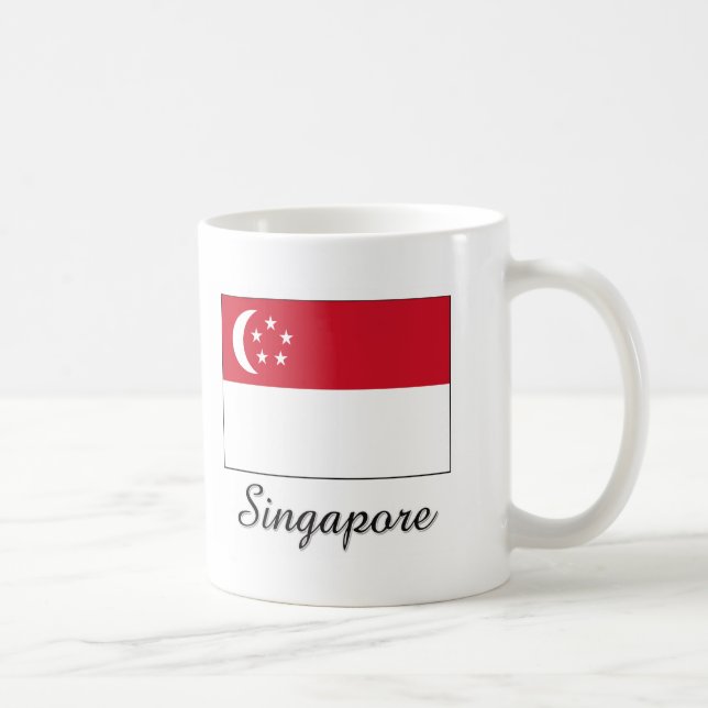 Singapore Flag Design Coffee Mug (Right)