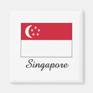 Singapore Flag Design Magnet