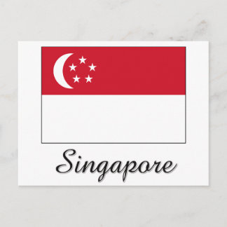 Singapore Flag Design Postcard