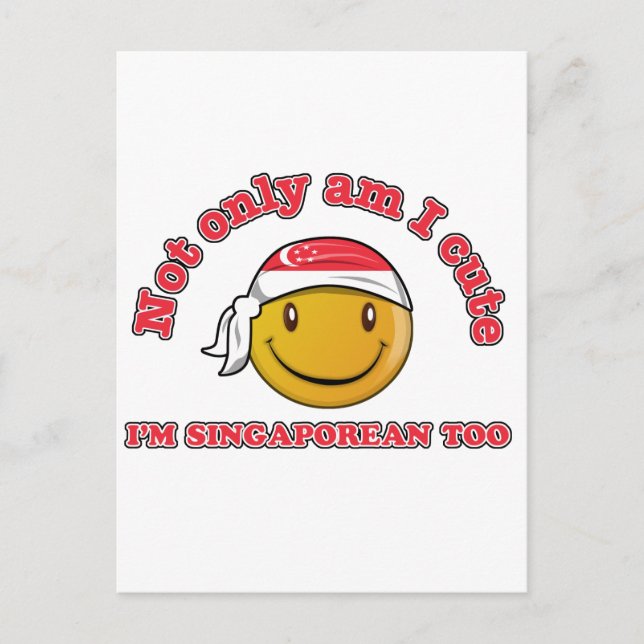 Singapore flag designs postcard (Front)