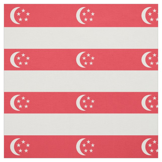 Singapore Flag Fabric (Swatch)
