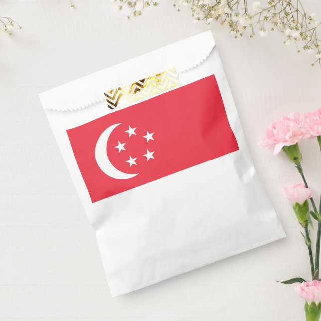 Singapore flag favour bags (Sealed)