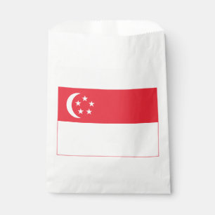Singapore Flag Favour Bags