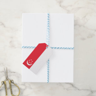 Singapore flag gift tags