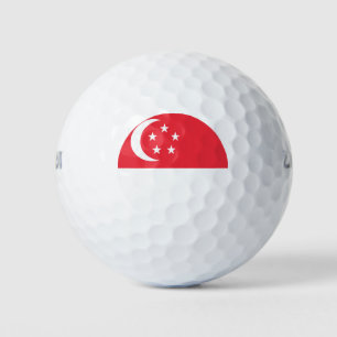 Singapore Flag Golf Balls