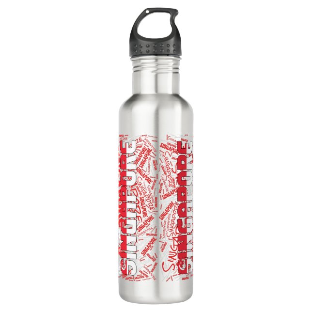 Singapore Flag Gorgeous Patriotic 710 Ml Water Bottle (Front)