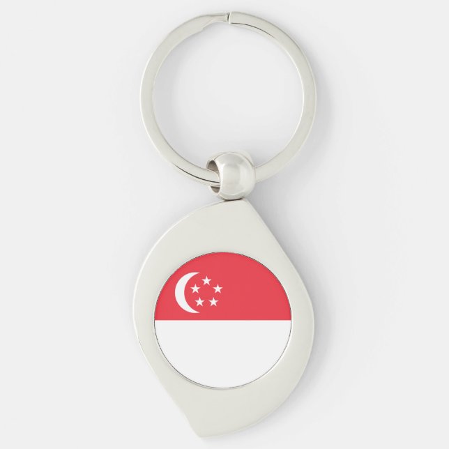 Singapore Flag Key Ring (Front)