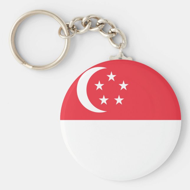 Singapore Flag Key Ring (Front)