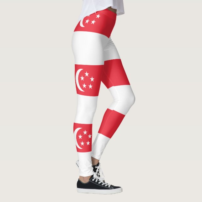 Singapore Flag Leggings (Right)