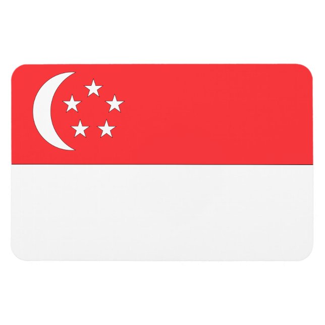 Singapore Flag Magnet (Horizontal)
