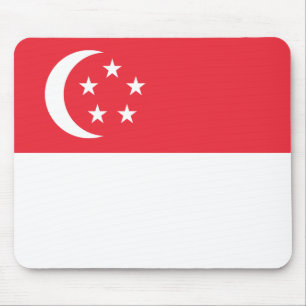 Singapore Flag Magnet Mouse Mat