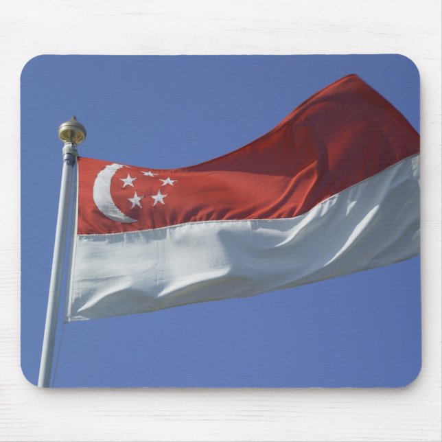 Singapore Flag Mouse Mat (Front)