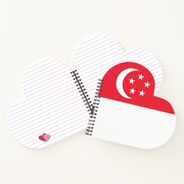 Singapore flag notebook (Inside)