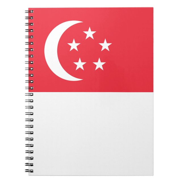 Singapore flag notebook (Front)