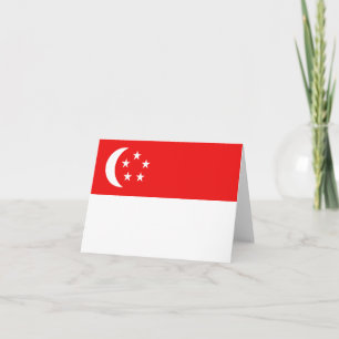 Singapore Flag Notecard