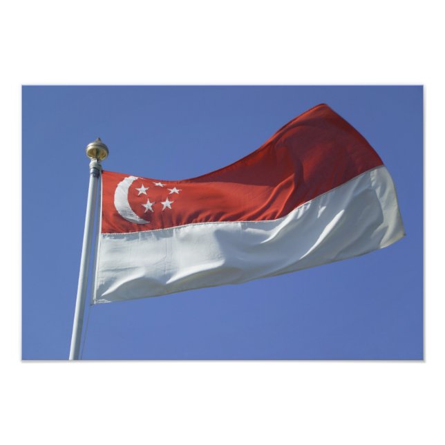 Singapore Flag Photo Print (Front)