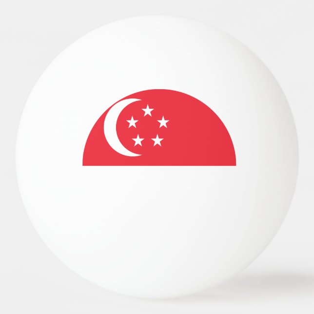 Singapore Flag Ping Pong Ball (Front)