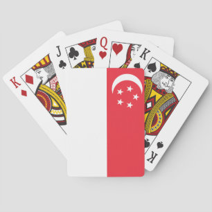 Singapore Flag Playing Cards