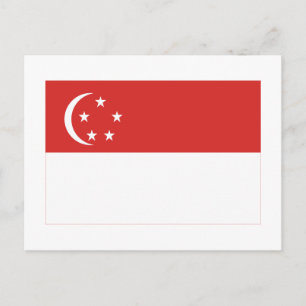 Singapore Flag Postcard
