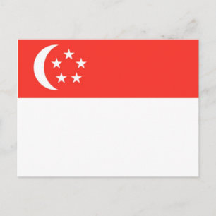 Singapore Flag Postcard